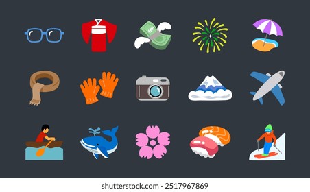 Emoji, Desenho Animado do Dia Mundial do Turismo