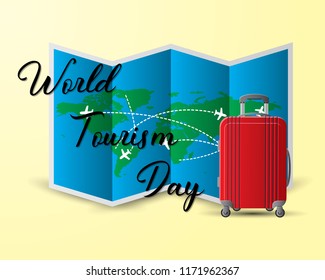 world tourism day cool cute pack app design web banner