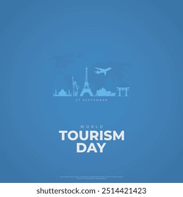 Dia Mundial do Turismo Criativa conceito de fundo.