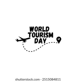 World Tourism Day. Tourism Day creative design for social media banner and poster, Travel concept. 3D illustration.