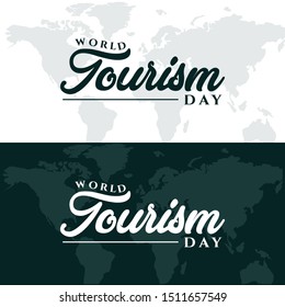 world tourism day design vector