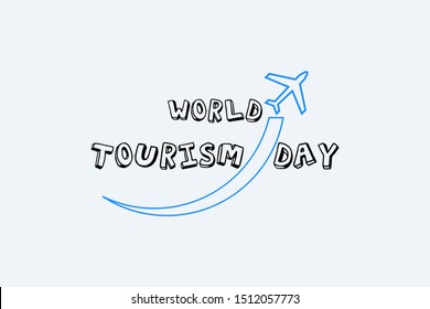 world tourism day design vector.