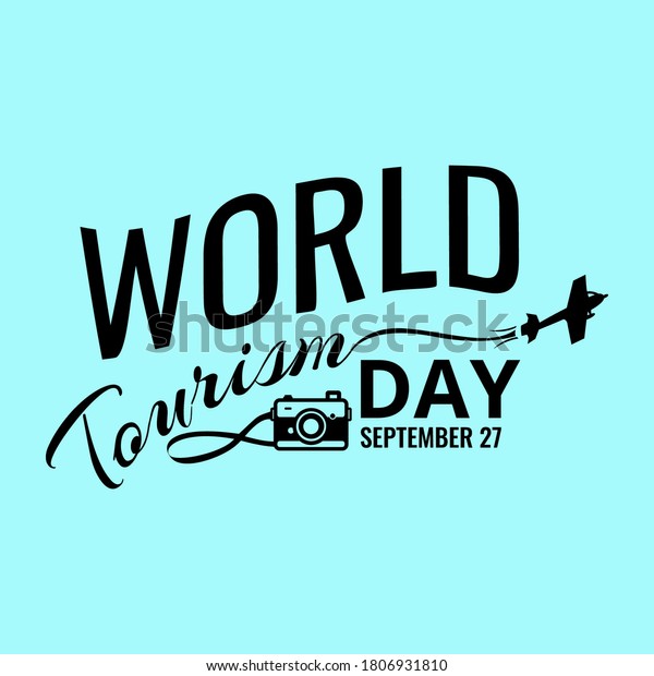 World Tourism Day International Tourism Day Stock Vector (Royalty Free