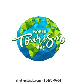World Tourism Day logo vector illustration