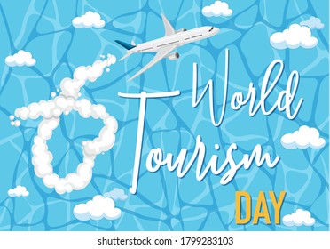 World tourism day symbol illustration