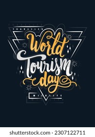 World tourism day t shirt design 