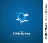World Tourism Day. Travel concept.  3D illustration. 
