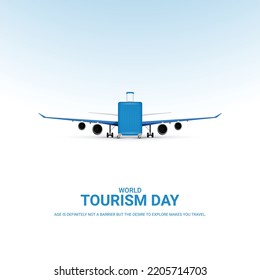 World Tourism Day. Travel Concept. 3D Illustration.