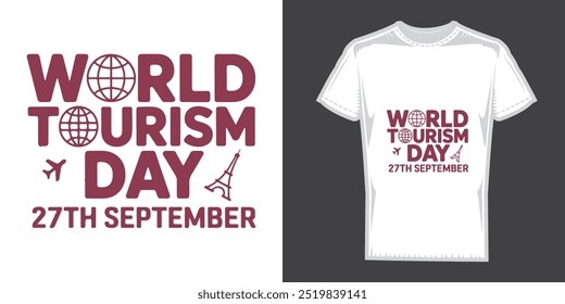 World Tourism Day t-shirt Design