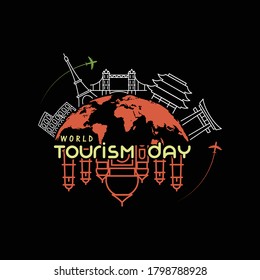 World Tourism Day T-shirts Design Template