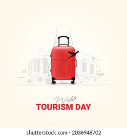 World tourism day vector design