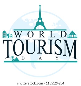 World Tourism Day vector illustration