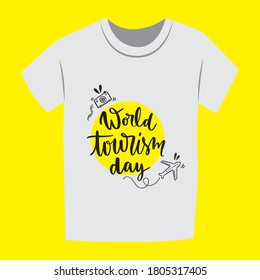 world tourism day_tshirt design is the graphic arts,refers to pre-made images used to illustrate any medium. 