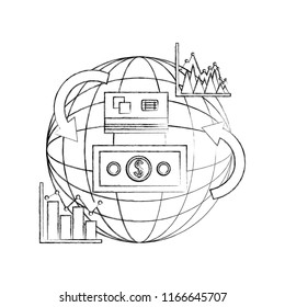 world transaction money dollar statistics foreign exchange