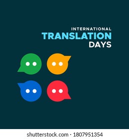World Translation Day Vector Design Illustration