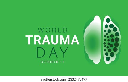 World Trauma day. background, banner, card, poster, template. Vector illustration.