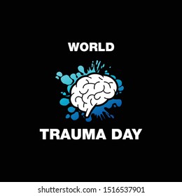 World Trauma Day design vector