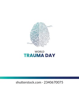 World Trauma Day. Trauma vector illustration. 