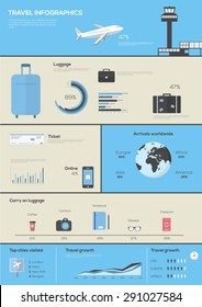 World Travel Business Infographic . Vector illustration