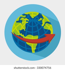 World and travel cartoon design, vector illustration.