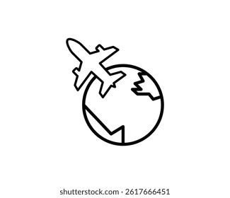 World travel icon vector symbol design illustration