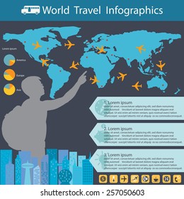 World travel infographics