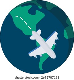 SORTEO MUNDIAL DE VECTOR DE AVIÓN DE VIAJE