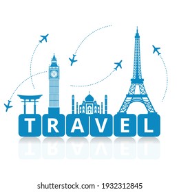 World Travel and Tourism Season - Concept Vector illustration