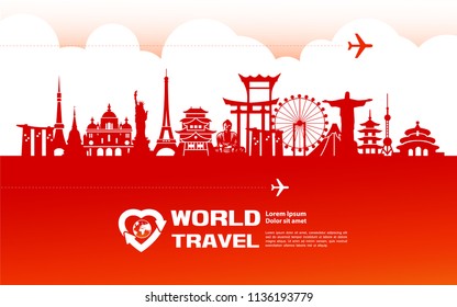 world travel vector