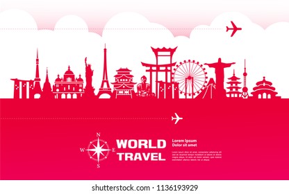 world travel vector