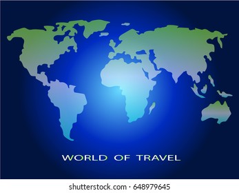 World for travel. Vector illustration. 