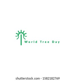 World Tree Day Design Vector Template