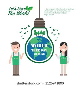 World tree day, Eco friendly ecology concept