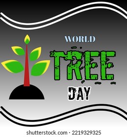 World Tree Day image and greeting design