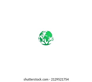 World Tree Logo Design Template Vector Graphic Branding Element.
