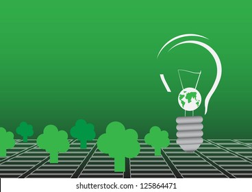 World and tree vector