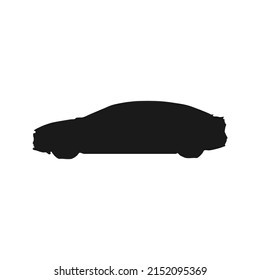 Weltrendiger Auto-Silhouette-Vektor.