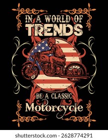 In A World of Trends be a Classic Motorcycle 4 Graphic Design