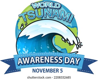 World Tsunami Awareness Day illustration