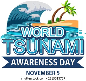 World Tsunami Awareness Day illustration