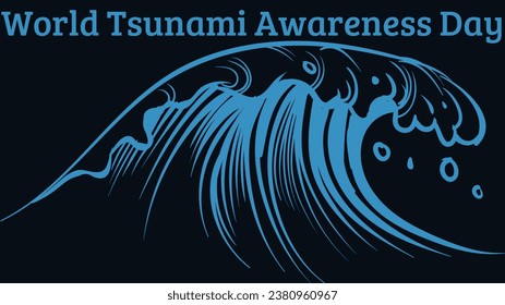 World Tsunami Awareness Day template design