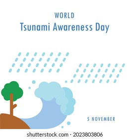 World Tsunami Awareness Day, Vector illustration design.

