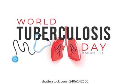 World Tuberculosis Day. background, banner, card, poster, template. Vector illustration.