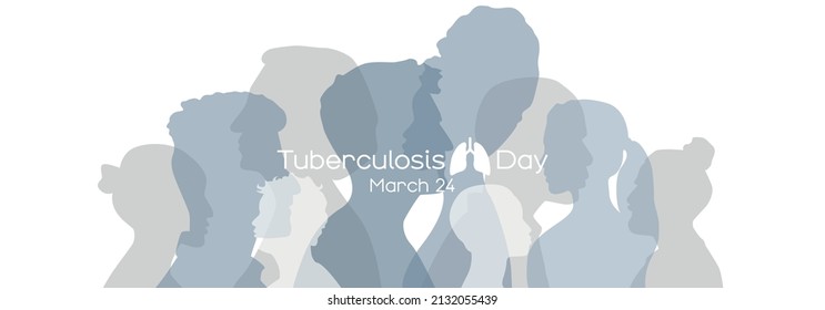 World Tuberculosis Day banner. Flat vector illustration.	