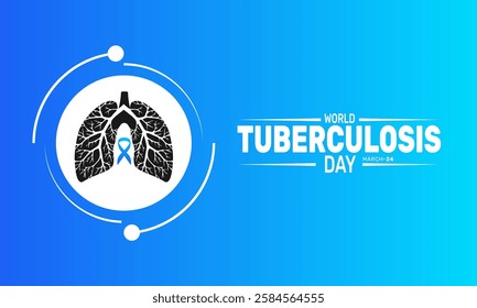 World Tuberculosis Day is celebrated in March 24. This holiday-themed design is perfect for backgrounds, banners, greeting cards, posters with text inscription, Classic social media posts.