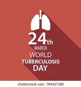World tuberculosis day flat design illustration 03