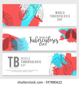 World Tuberculosis Day Header Or Banner Background.