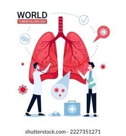 World Tuberculosis Day Illustration. Eps 10