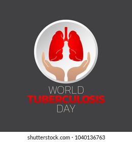 World Tuberculosis Day logo icon design, vector illustration