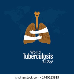World Tuberculosis Day. March 24. Holiday concept. Template for background, banner, card, poster with text inscription. Vector Illustration.